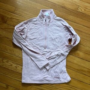 Patagonia Capilene Base Layer Quarter Zip Pink Pullover Women's S Lightweight